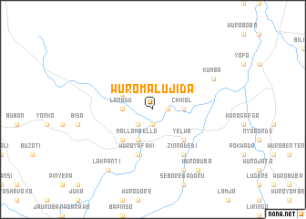 map of Wuro Malujida