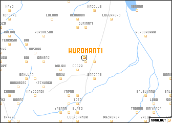 map of Wuromanti