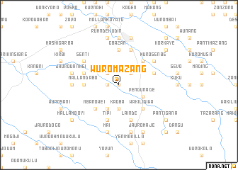 map of Wuro Mazang