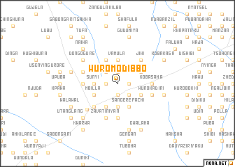 map of Wuro Modibbo