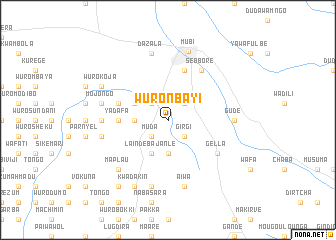 map of Wuron Bayi