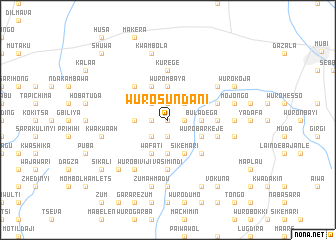 map of Wuro Sundani