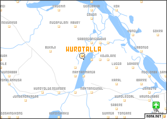 map of Wuro Talla