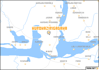 map of Wuro Waziri Gadawa