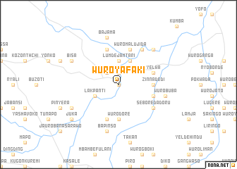 map of Wuro Yafaki