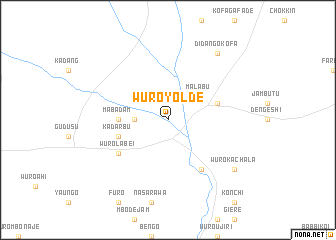 map of Wuro Yolde