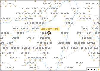 map of Wuro Yoro