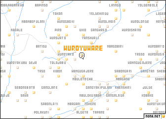 map of Wuro Yuware