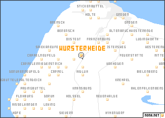 map of Wursterheide