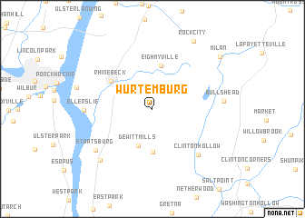 map of Wurtemburg