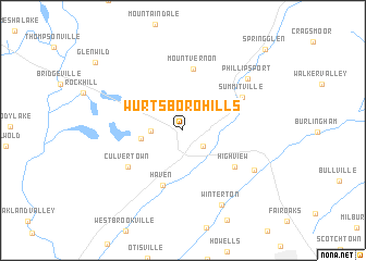 map of Wurtsboro Hills