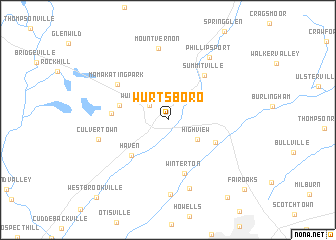 map of Wurtsboro