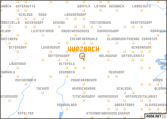 map of Wurzbach