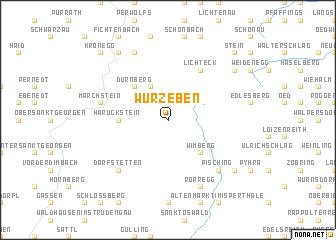 map of Wurzeben