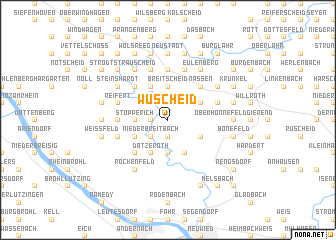 map of Wüscheid