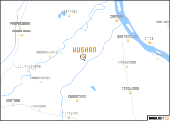 map of Wushan