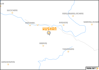 map of Wushan