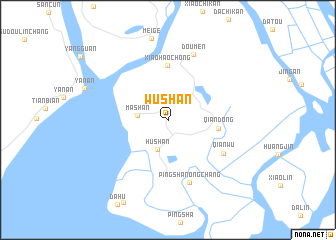 map of Wushan