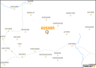 map of Wushan