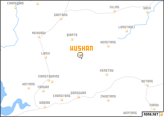 map of Wushan