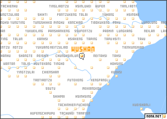 map of Wu-shan