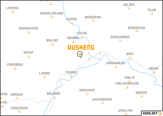 map of Wusheng