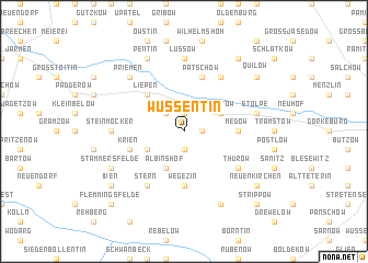 map of Wussentin