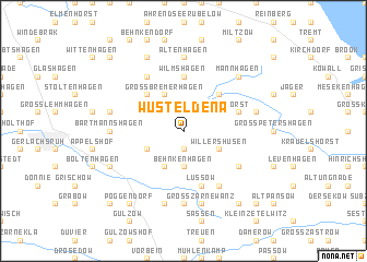 map of Wüst Eldena