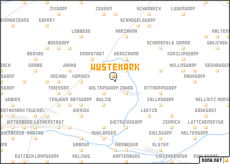 map of Wüstemark