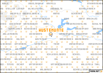 map of Wüstemünte