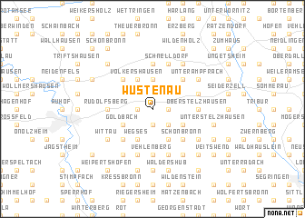 map of Wüstenau