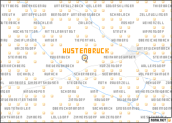 map of Wüstenbruck