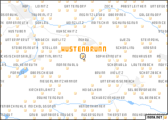 map of Wüstenbrunn