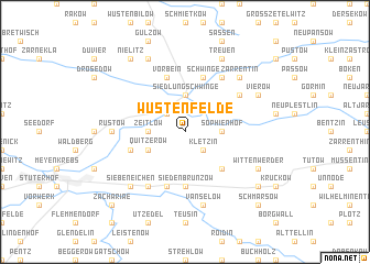 map of Wüstenfelde