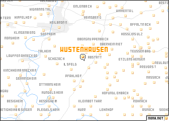 map of Wüstenhausen