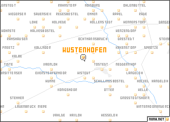 map of Wüstenhöfen