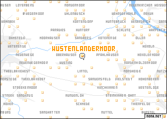 map of Wüstenländermoor