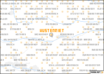 map of Wustenriet