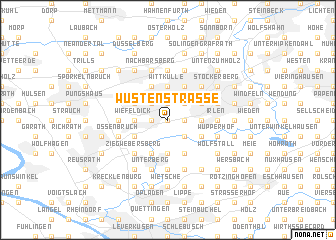 map of Wüstenstraße