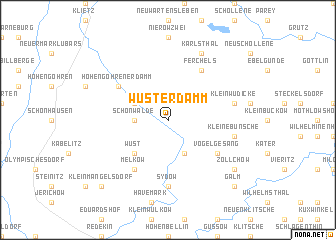 map of Wusterdamm