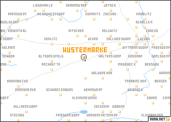 map of Wüstermarke