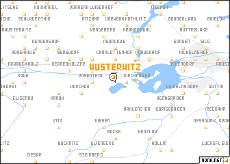 map of Wusterwitz