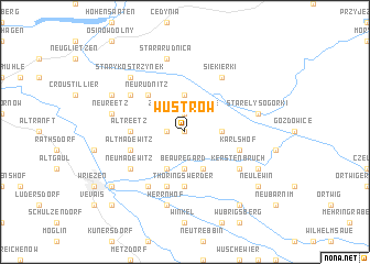 map of Wustrow