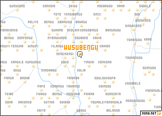 map of Wusubengu