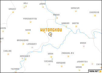 map of Wutongkou