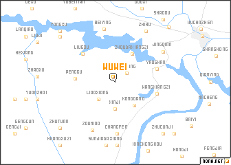 map of Wuwei