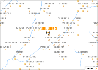 map of Wuwuoso