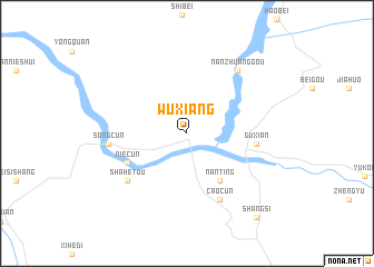 map of Wuxiang