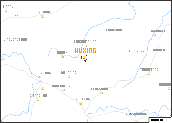 map of Wuxing