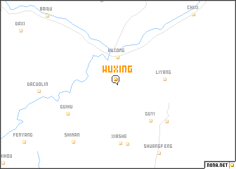 map of Wuxing